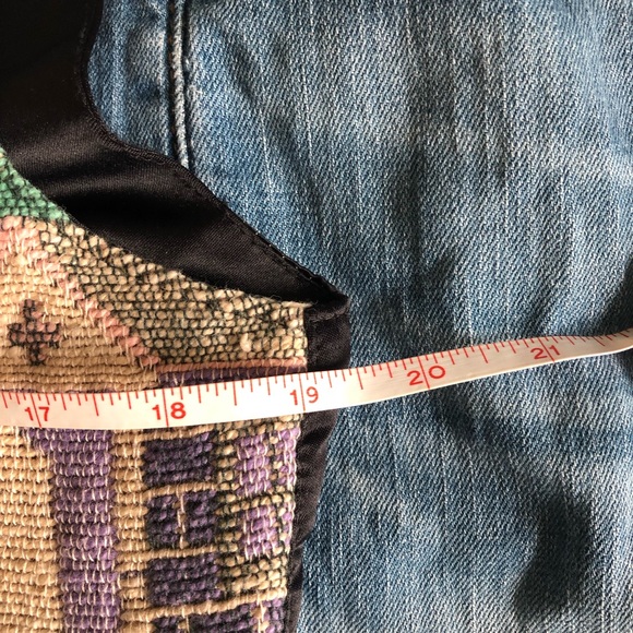 Vintage Vtg Llama Tapestry Cotton Vest Small S Grannycore - Picture 9 of 11